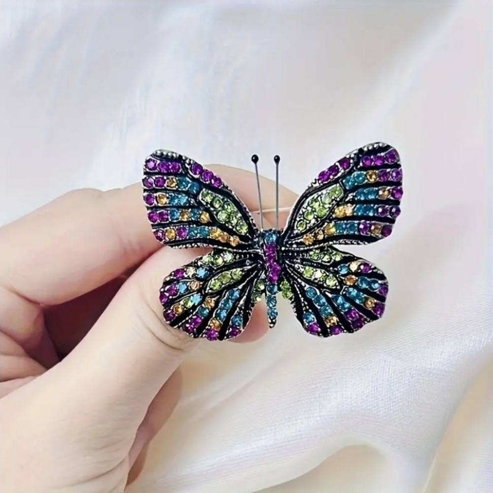 Colorful Butterfly Brooch. New!